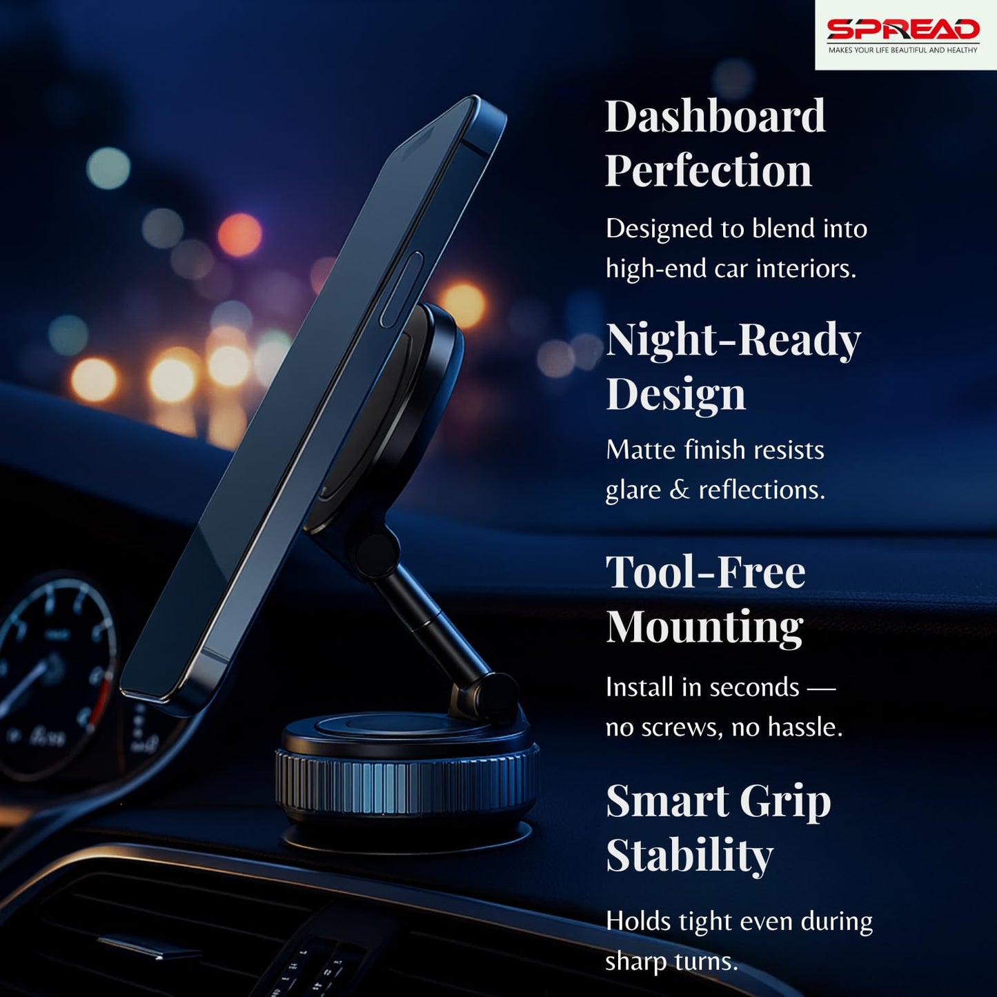 Magnetic phone holder