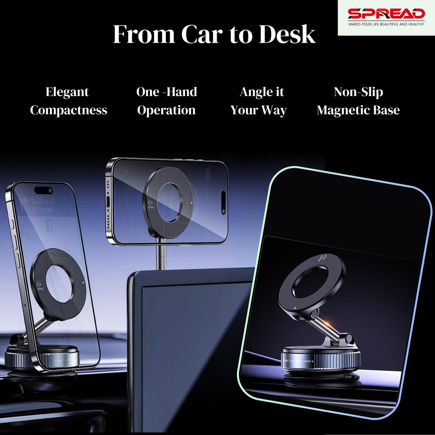 Magnetic phone holder